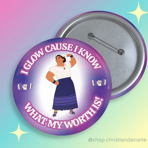 Encanto Luisa Button: Madrigal Family 3-Inch Pin