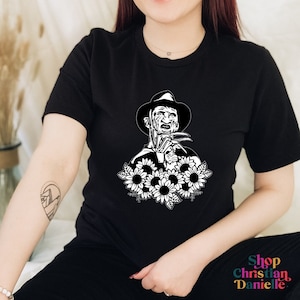 The Killer Collection - Flower T-shirt - Horror Movie T-shirt, Freddy Krueger, Scream, Slasher Films, Ghostface Shirts