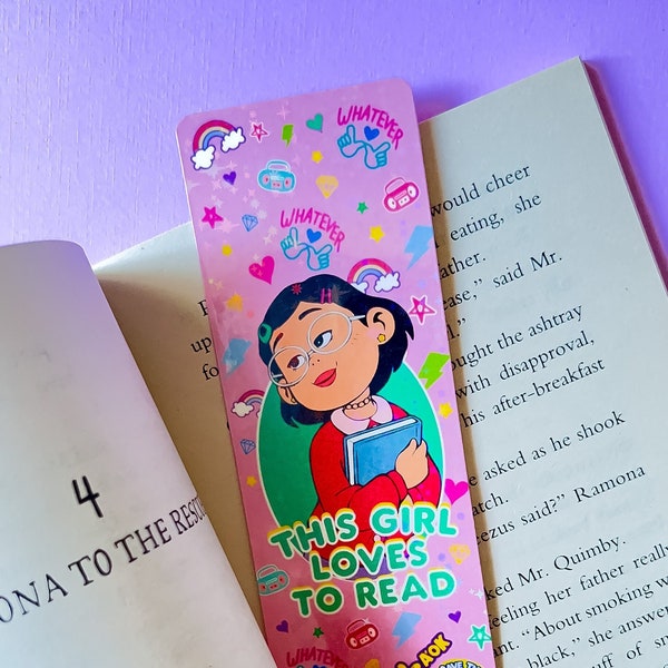 Turning Red Meilin Lee Bookmark | Disney Inspired Bookmark | Holographic Glitter Bookmark
