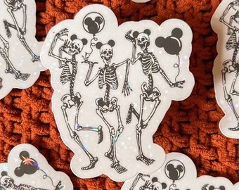 Spooky Skeletons Stickers | Disney Skeleton Stickers | Halloween Stickers