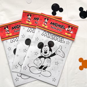 Personalized Mickey Mouse Coloring Book: Party Favors