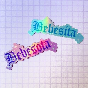 Bebesita Holographic Glitter Sticker | Bebesota Glitter Sticker | Bad Bunny Stickers | Bad Bunny Lyrics | Reggaeton Stickers