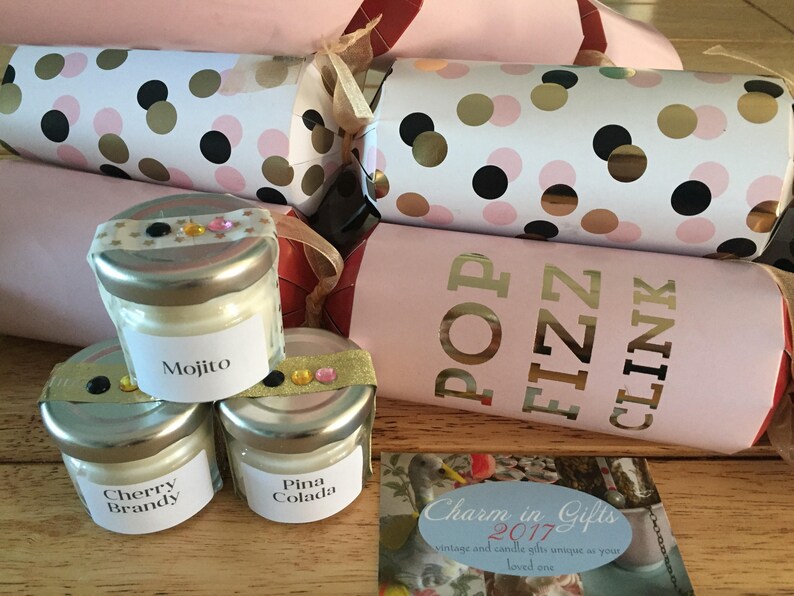 Set of 3 Christmas Crackers Adult Crackers Boozy mini Etsy