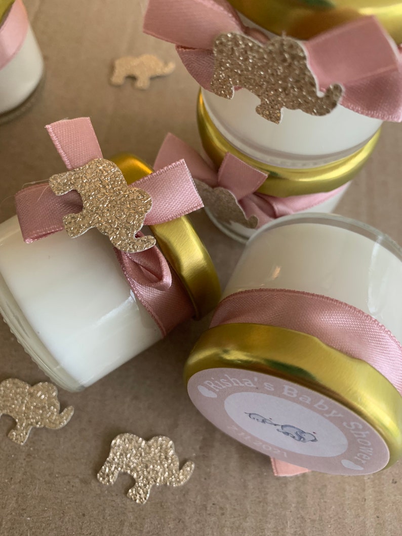 15 Baby Elephant Theme Baby Shower Candles Baby Shower Gift Etsy