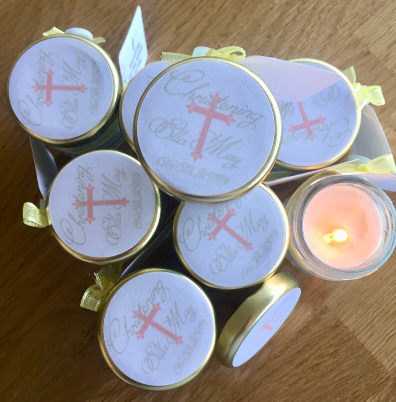 15 Christening Mini Candles for Baptism Christening Gift Etsy UK