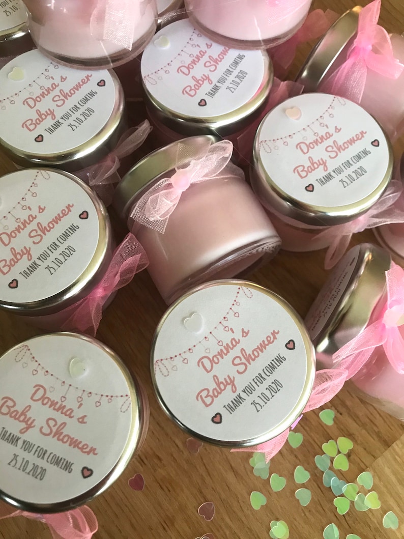 10 Heart Baby Shower Mini Candles Baby Shower Gift for Etsy UK