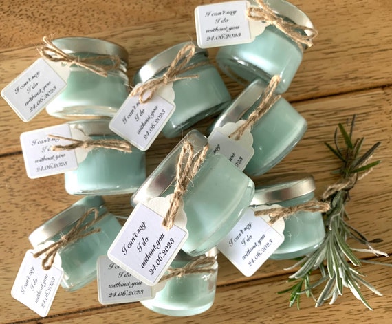 Mini candles best sale wedding favours