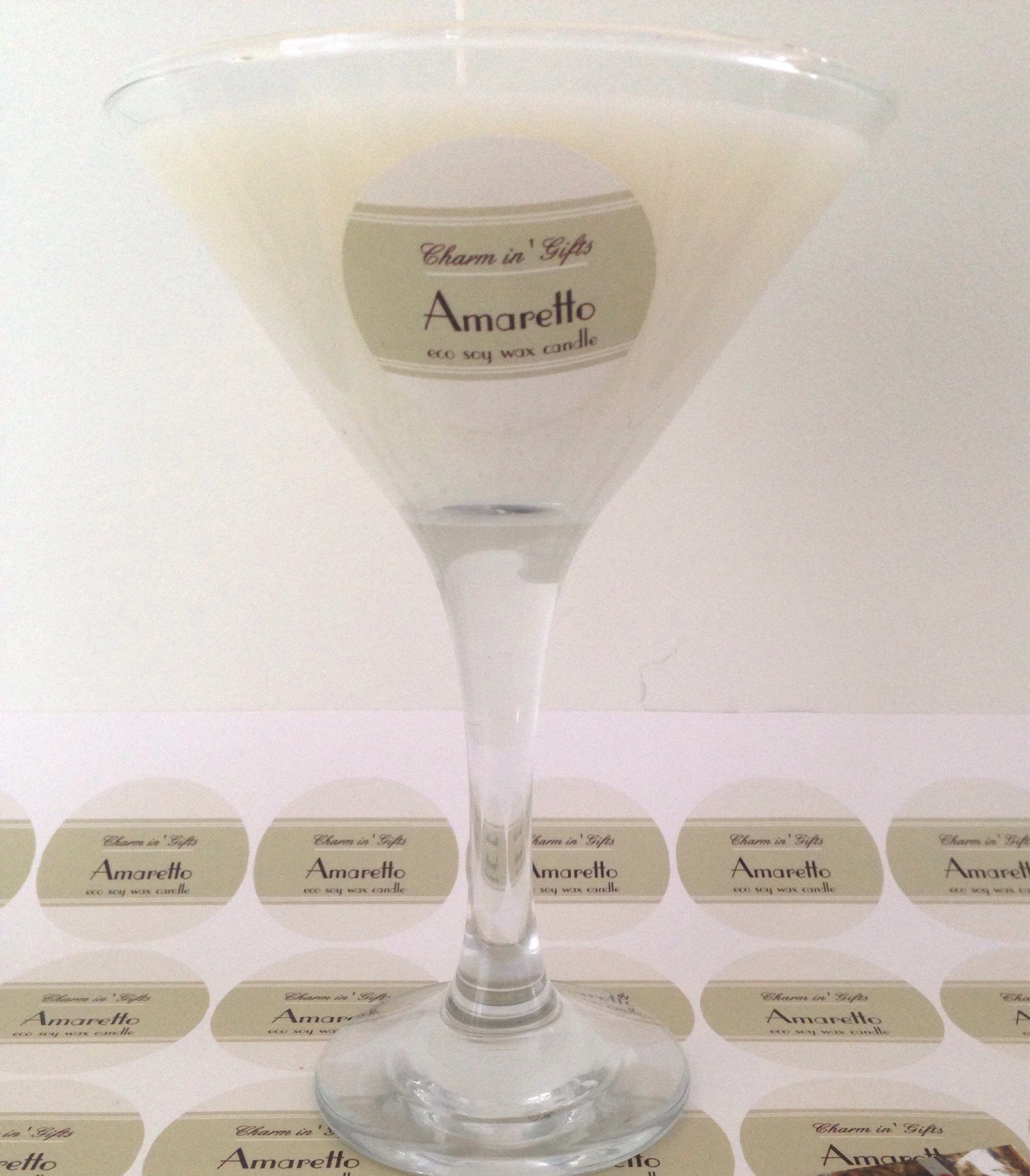 Amaretto Candle Cocktail Glass Candle Amaretto Fragrance Etsy Australia
