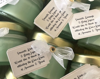 Personalisierte Hochzeit Soja Kerze Gefälligkeiten | Mini Geschenke für die Gäste