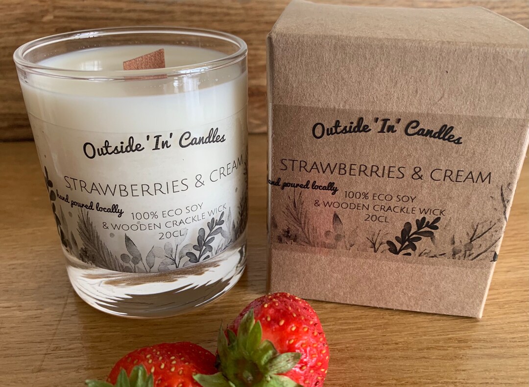 Eco Soy Crackle Wick Candle Choose Your Fragranceluxury Etsy UK