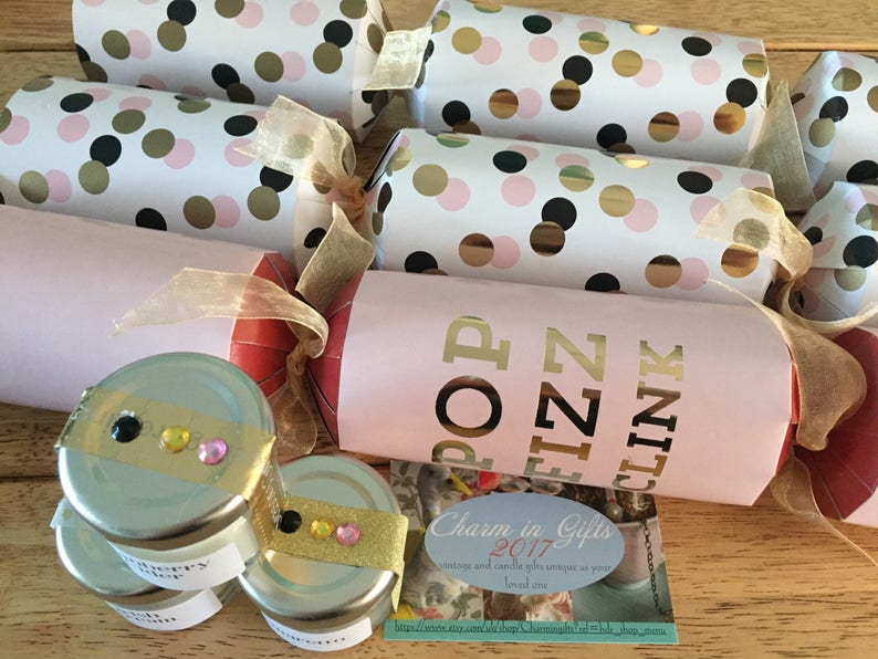 Set of 3 Christmas Crackers Adult Crackers Boozy mini Etsy