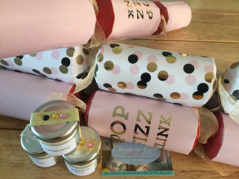 Set of 3 Christmas Crackers Adult Crackers Boozy mini Etsy