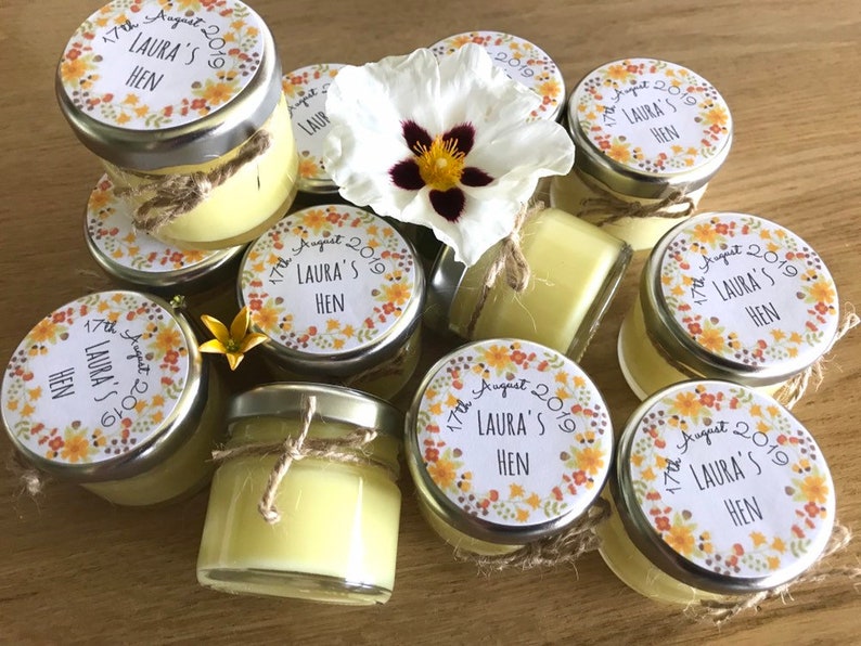 10 Personalised Hen Party Candles Bride Tribe Candles Bride Etsy UK