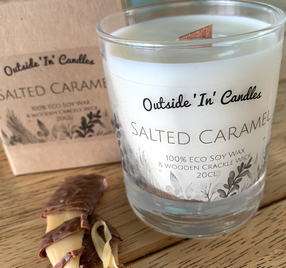 Eco Soy Crackle Wick Candle Choose Your Fragranceluxury Etsy