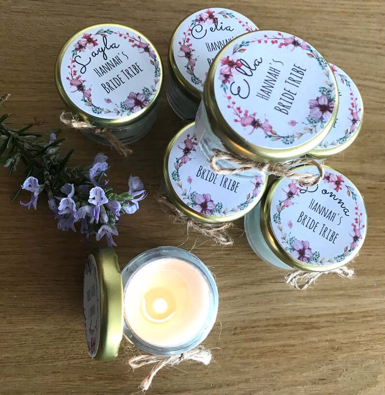 10 Personalised Hen Party Candles Bride Tribe Candles Bride Etsy UK