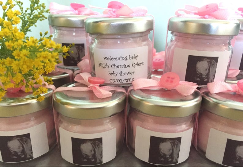 15 Mini Candles Baby Scan Candles Baby Shower Party Gift Etsy