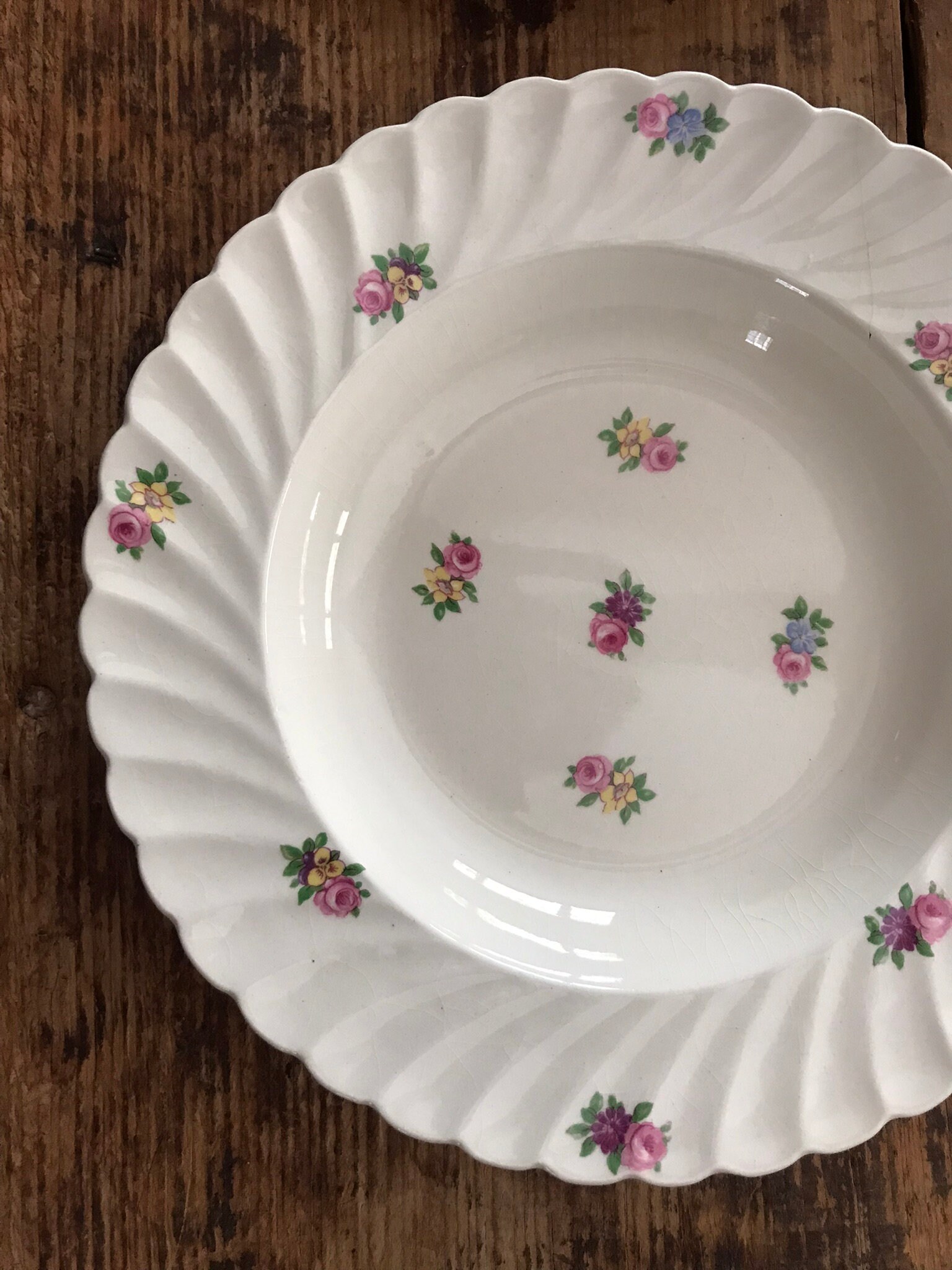 4 Royal Staffordshire DEVONSHIRE Rimmed Soup/salad/desert Bowl by