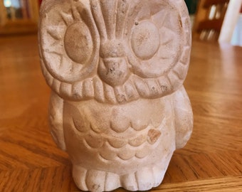 Vintage Pottery Owl Planter – 1980’s