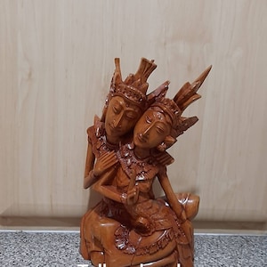 Vintage Indonesisch houtsnijwerk. Rama en Shinta