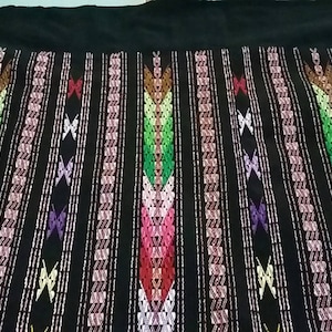 One length of Burmese supplementary welt woven fabric