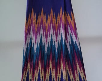 Burmese unique woven art longyi skirt. Tube skirt. Ready to wear.