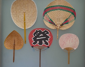 A set of assorted handmade hand fans for collectors. Set B
