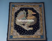 Vintage Burmese kalaga of Garuda bird - facing right