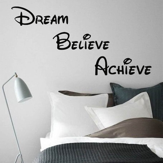 Believe Living Room Bedroom Custom Vinyl Sticker Decal