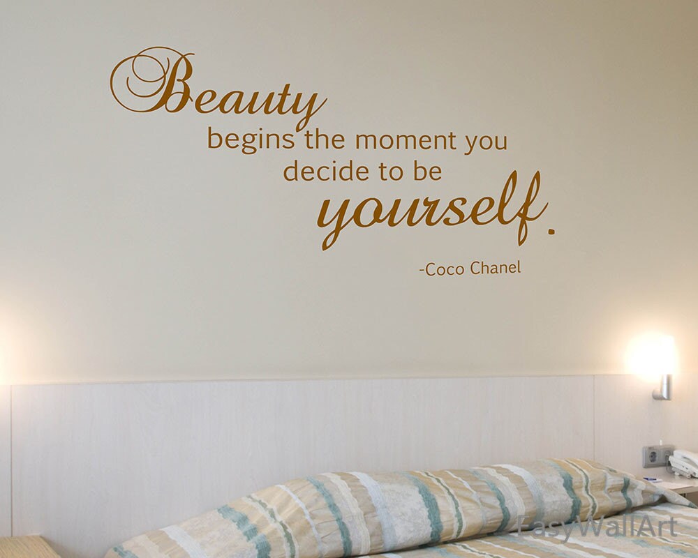Coco Chanel Wall Decal Coco Chanel Quotes for Living room Etsy