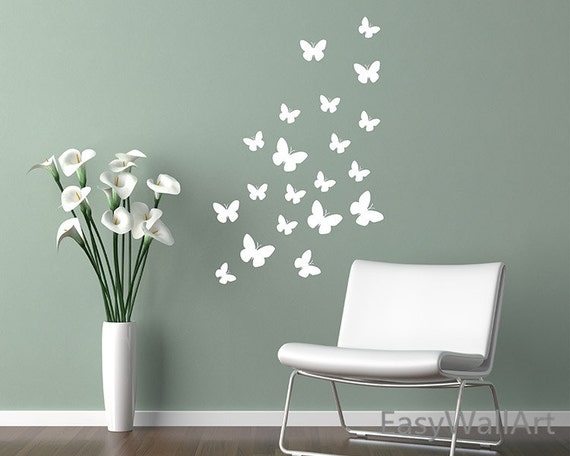 Butterfly Wall Decal Butterfly Wall Decor Butterflies Vinyl Etsy