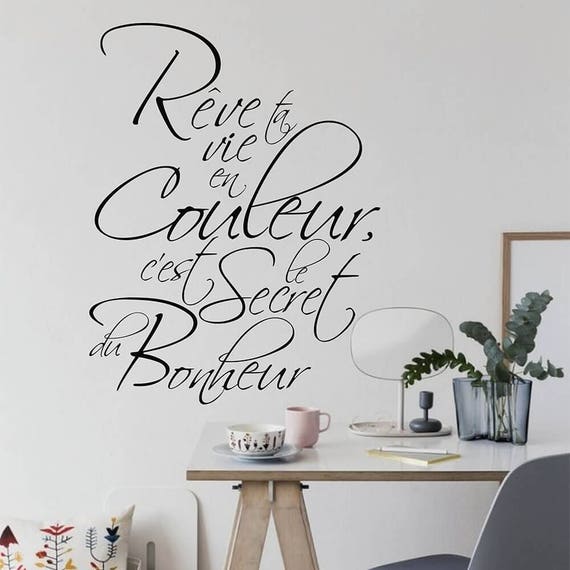 French Wall Decal Es Inspiring Decor Stickers Lettering 750q