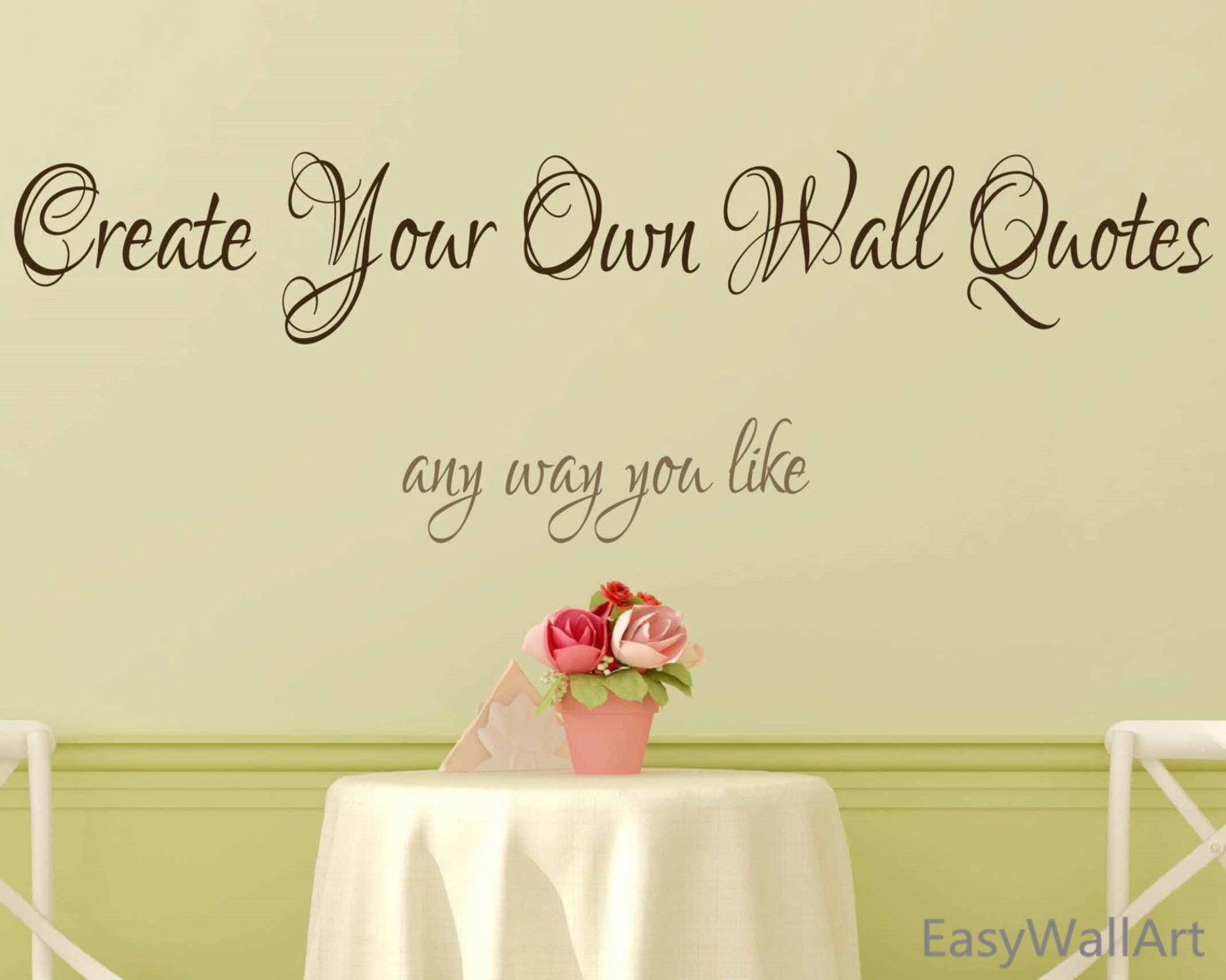 Create Your Own Wall Decal Custom Wall Decals Quotes Custom Etsy