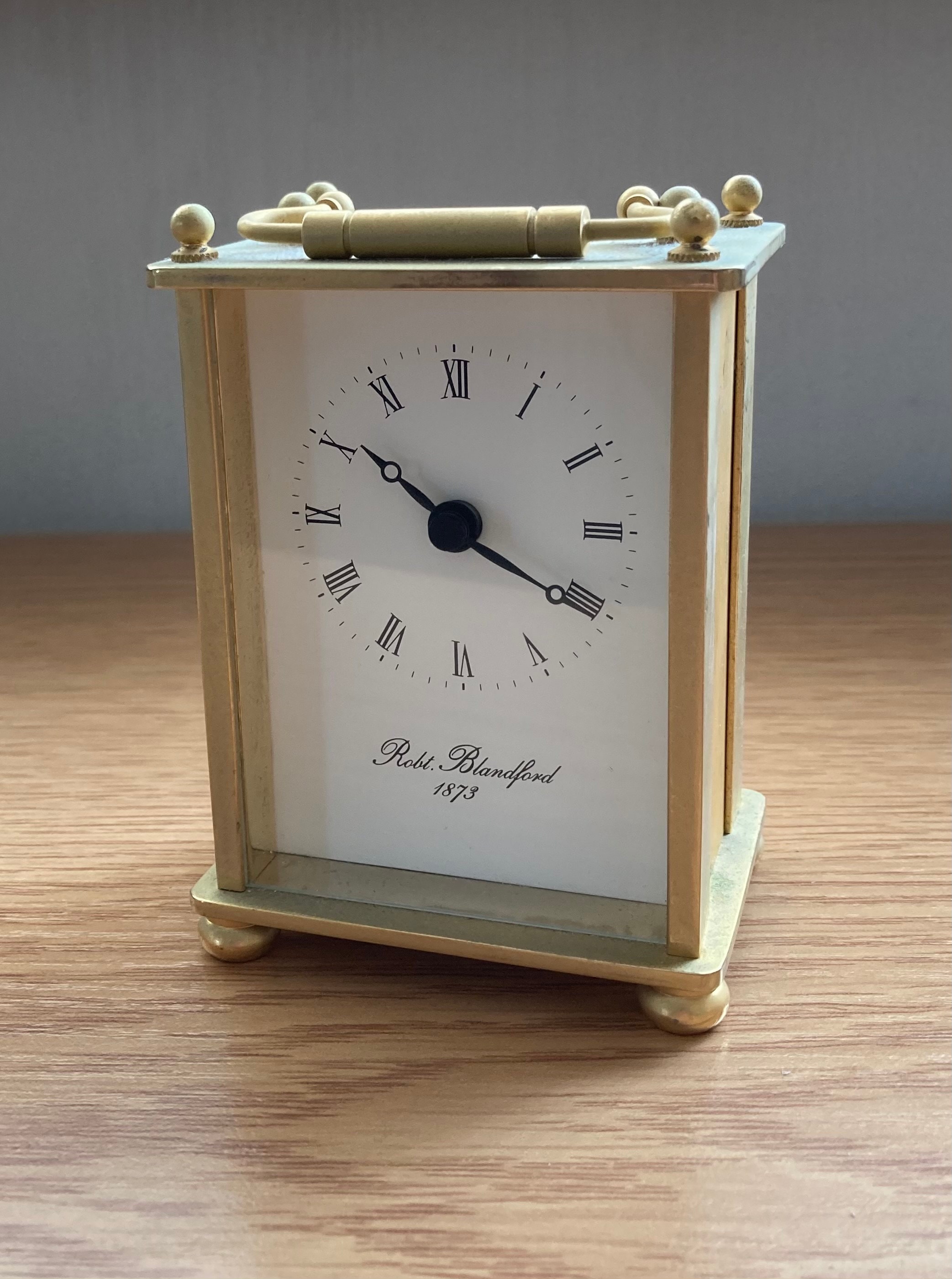 Années 1980 in Working Order-Lovely, Original Vintage Robert Blandford Batterie Actionnée Horloge de