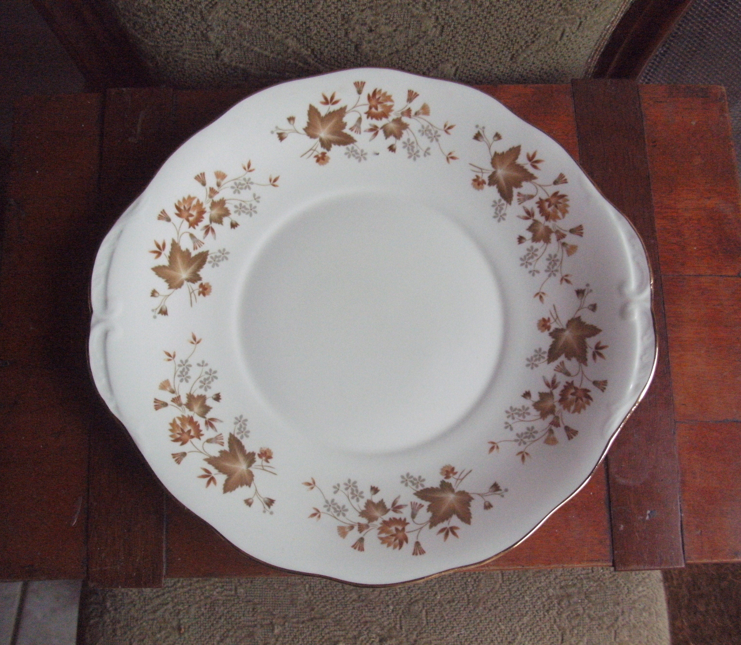 Colclough Original Des Années 1970, Assiette Sandwich en Porcelaine d'os Vintage/Joli Design