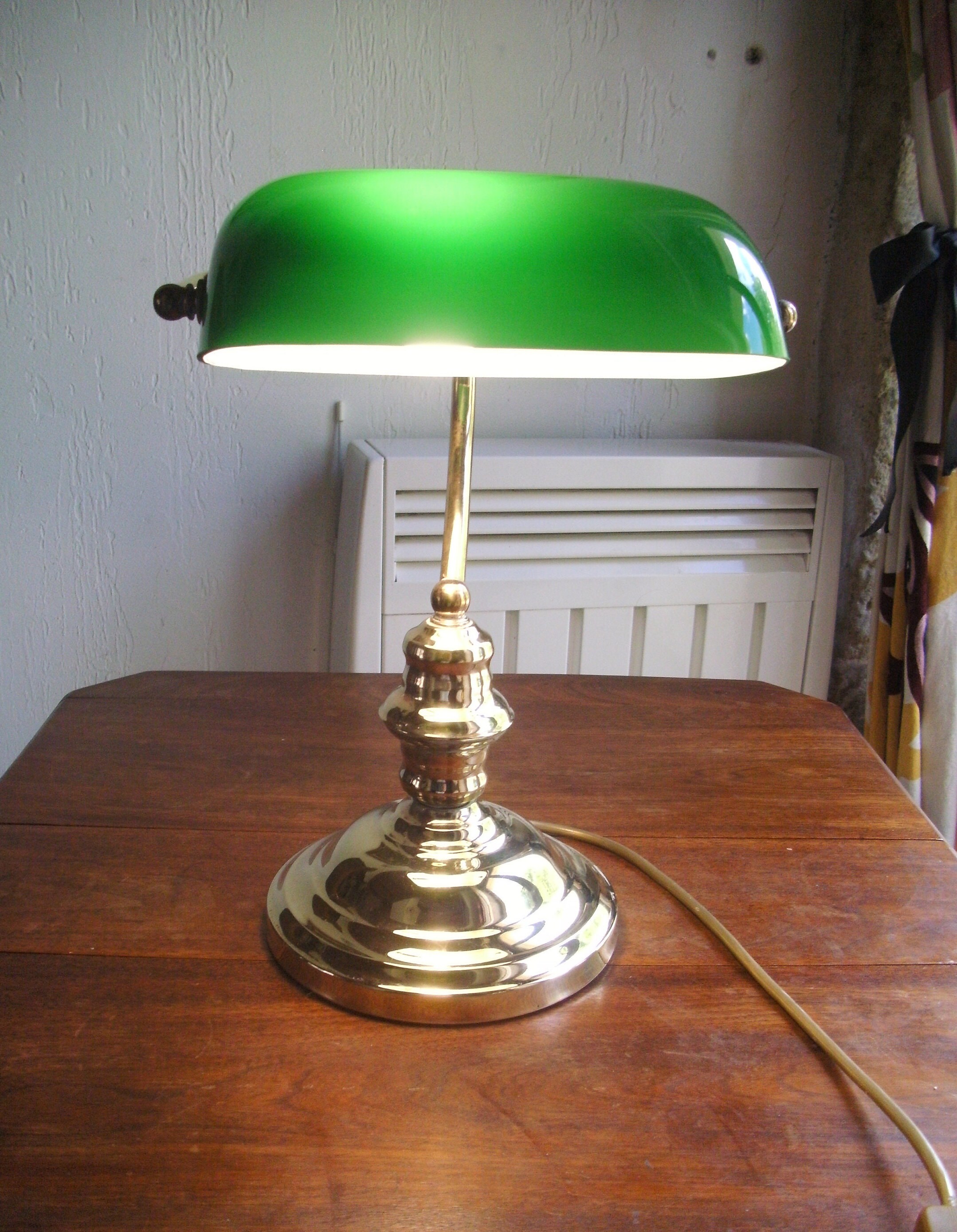 Pin by Crystal J on design ideas  Green lamp, Old library, Library lamp