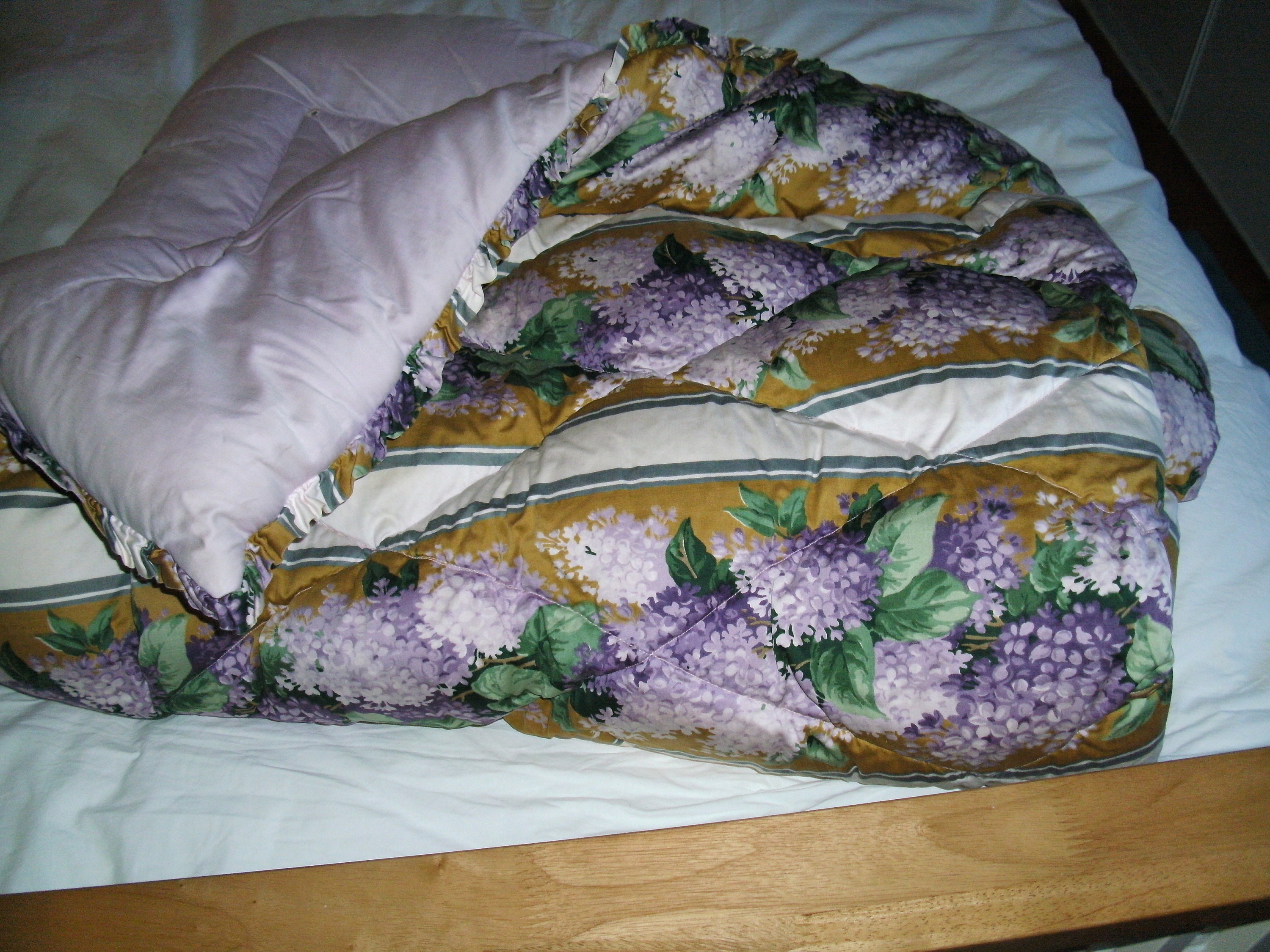 1960 Sanderson-Gorg.orig.vtg.true Qualité Profonde Plumes Remplies Eiderdown-Sanderson Tissu. 65,235