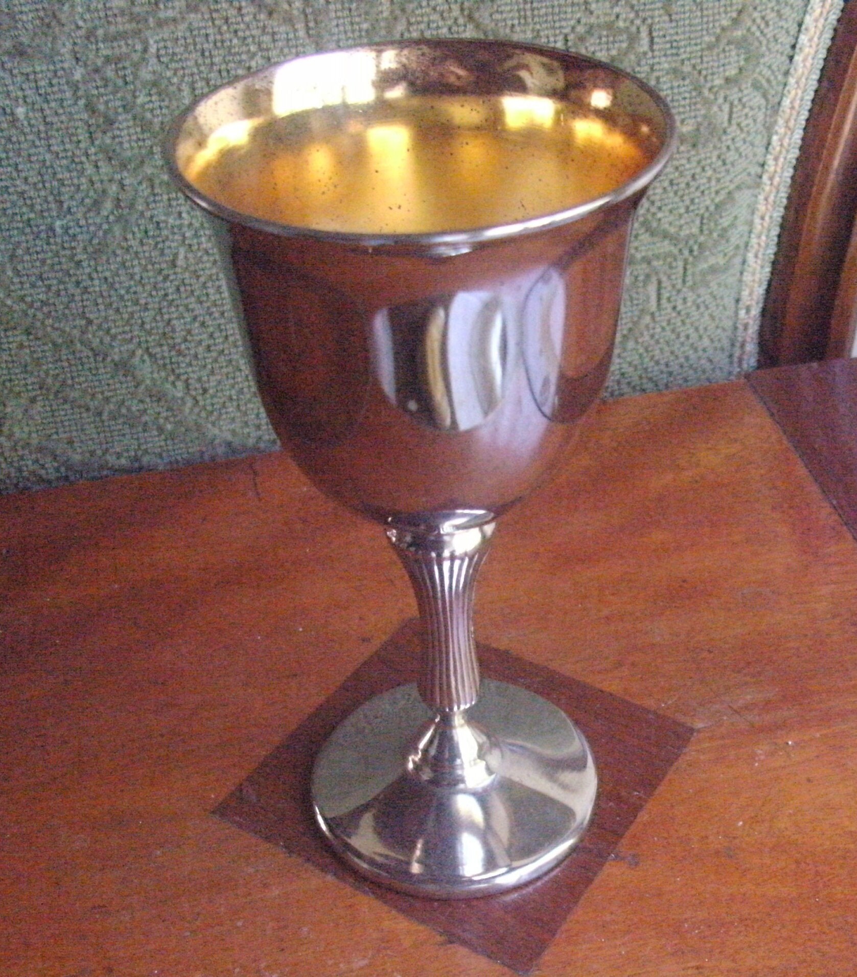 Sale>>1980-Unused-Lovely Original, Vintage, Lourd, Argenté Gobelet-5 1/4 de Hauteur. Un Propriétaire