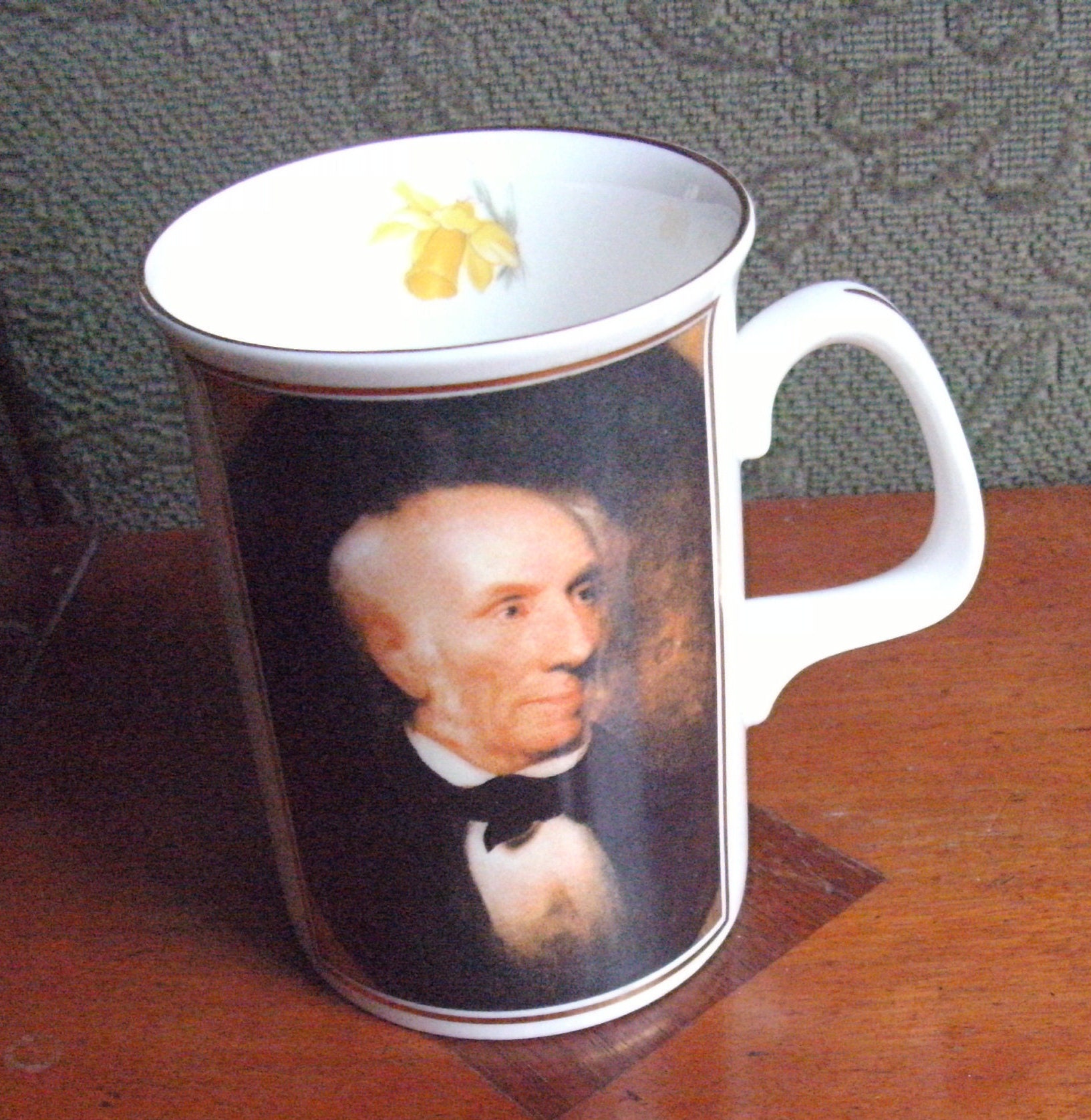 1990's Immaculate-Unused Stunning Imprimé en Céramique Mug-William Wordsworth-Fabriqué à La Main Dan