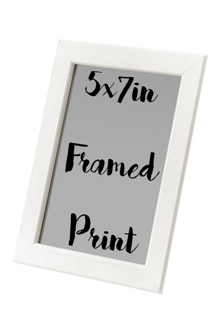 Any of Our Prints in a Frame 5x7 Inches A5 Roughly | Etsy UK