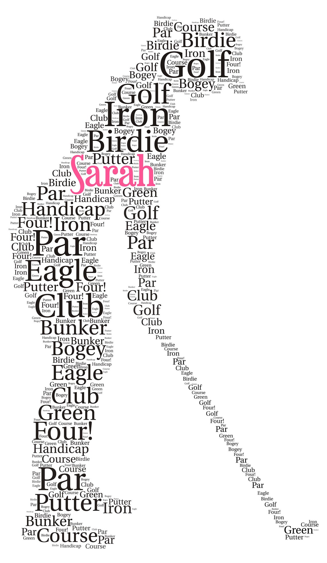 Female Golfer Girl Golfer Golf Gift for Women Female Golfer Etsy