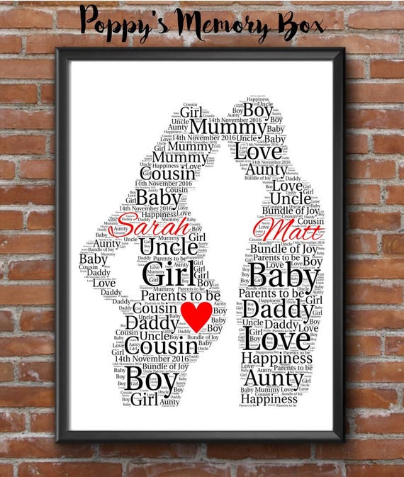 Baby Wall Art Pregnant Art Big Brother Gift Mum Gift for Mom Pregnant Original Oil Painting Line Art Baby Shower Gift Family Painting