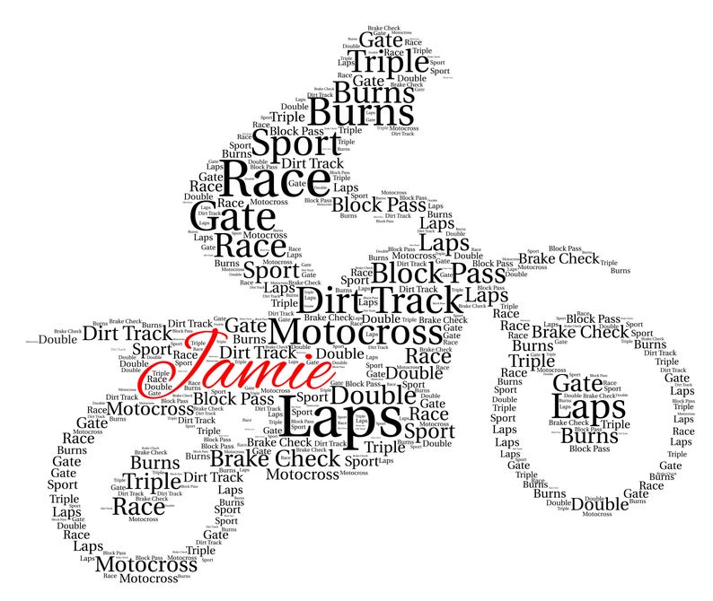 Motocross Word Art Gift Dirt Bike Gift Print Off Road Bike Etsy