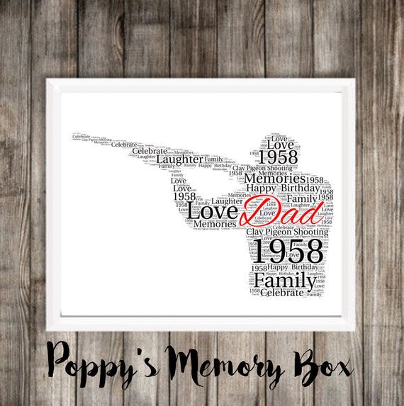 Shooting Personalised A4 Word Art Print
