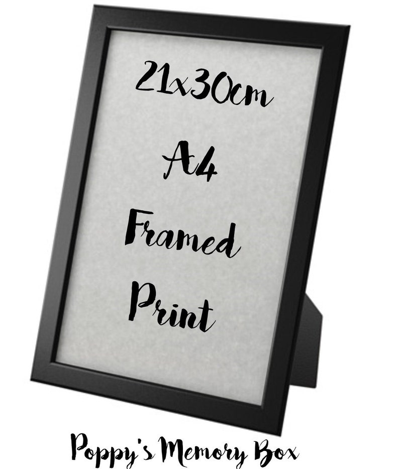 Any of our prints in a 21x30cm A4 Frame Framed Print Framed Etsy