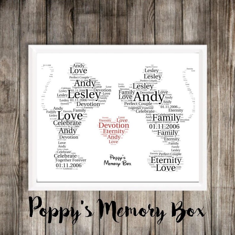 Framed Disney Word Art Disney Engagement Gift Disney Wedding Etsy