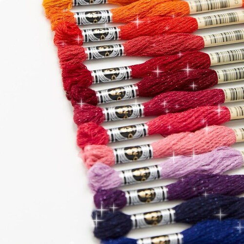 DMC Etoile Thread Full Set of the 35 Sparkling Colours 1 Etsy
