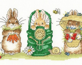 Bothy Threads XMS35 Garden Helpers Counted Cross Stitch Kit by Margaret Sherry