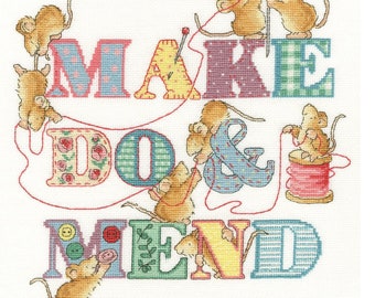 Bothy Threads XMS33 Make Do and Mend Counted Cross Stitch Kit by Margaret Sherry