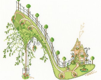 Bothy Threads XSK3 Walk Home - Shoe Counted Cross Stitch Kit by Sally King