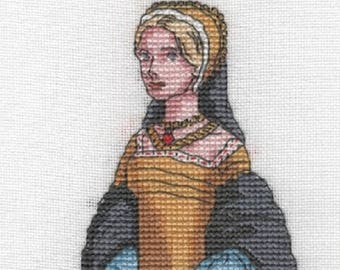 KL114 Catherine Howard Counted Cross Stitch Kit designed by Vanessa Wells